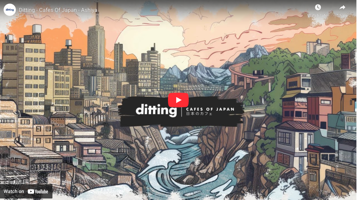 Ditting Cafes of Japan Illustration of Ashiya