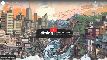 Ditting Cafes of Japan Illustration of Ashiya