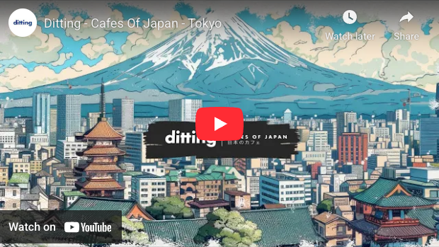 Ditting Cafes of Japan Illustration of Tokyo